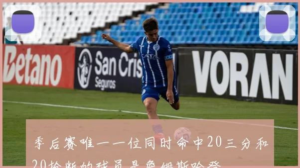 季后赛唯一一位同时命中20三分和20抢断的球员是詹姆斯哈登